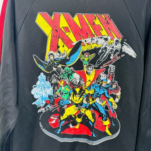 Marvel X-Men Zip Up Track Jacket Mens Superhero Graphic Black Y2K Size L - Picture 6 of 12